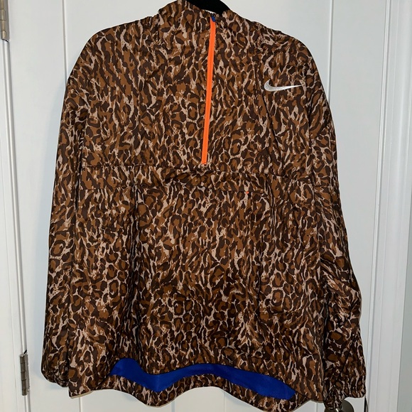 Nike Repel Anorak Track Jacket Cheetah Print Running Dri Fit Men's Size Large - Picture 4 of 5